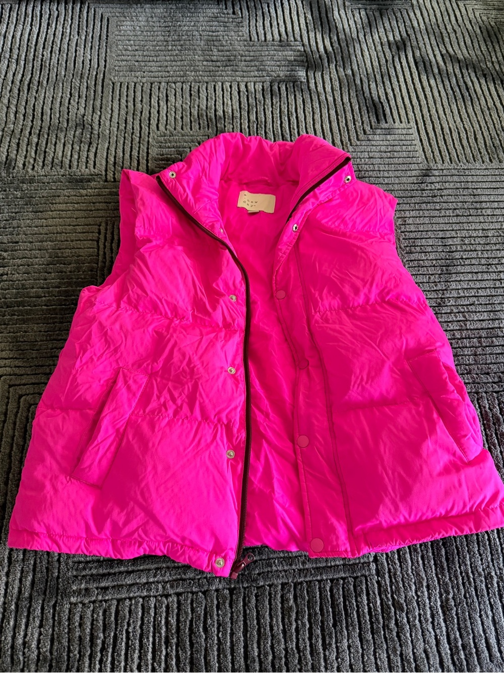 a new day Hot Pink Quilted Puffer Vest for Kids